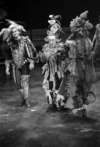 Opera Platée van componist Jean Philippe Rameau in Carre. Links Mercure ( Lode D, Bestanddeelnr 921-4298