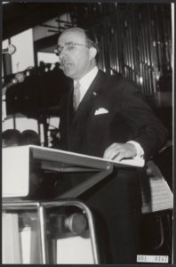 Openingen, minister-presidenten, Auditorium, Cals, Jo, Bestanddeelnr 091-0167