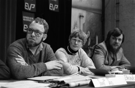 Oprichtingscongres Evangelische Volkspartij in Dronten, heer Westrate sr, Bestanddeelnr 931-3618