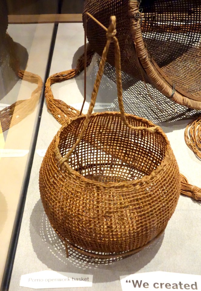 Openwork basket, Pomo - Oakland Museum of California - DSC04986