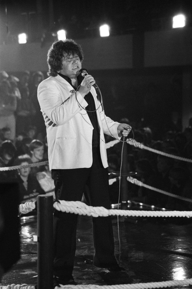 Opnamen in Flint in Amersfoort van programma over zanger Andre Hazes dat de TROS, Bestanddeelnr 931-9557
