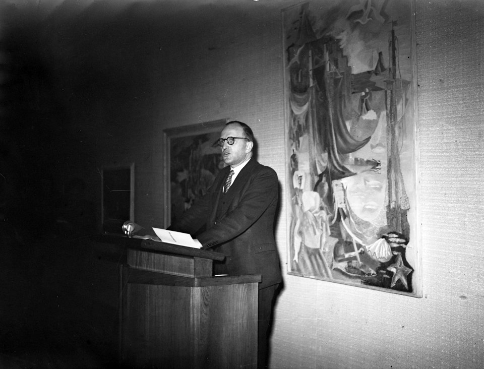 Opening van tentoonstelling Amsterdamse schilders van nu, Bestanddeelnr 902-6180