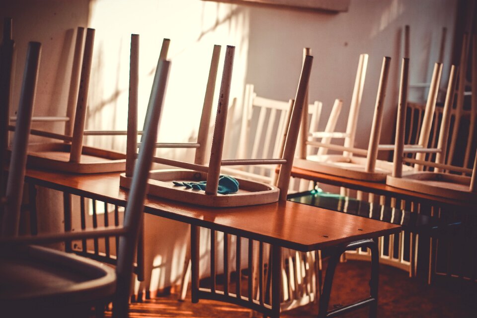 School empty interior