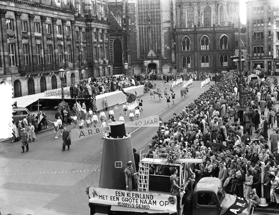 Optocht opening Sportweek Amsterdam op Dam, Bestanddeelnr 905-7534