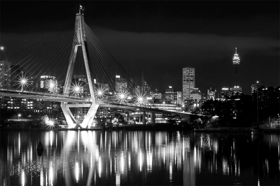 City suspension bridge bridge