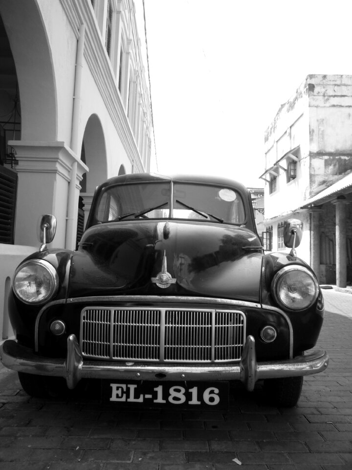 Tourism automobile black white