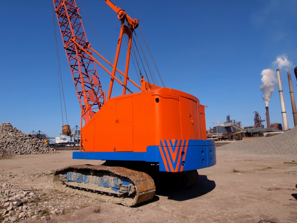 Orange unidentified crane