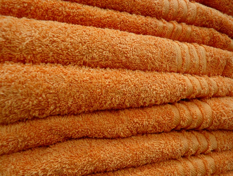 Orange towels saying something