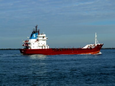 Orateca IMO 8023527 p3 approaching Port of Rotterdam, Holland 21-Feb-2005