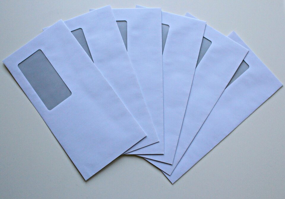 Letters envelopes write