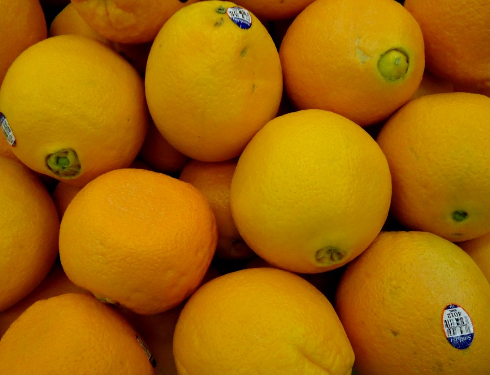 Oranges for sale in supermarket