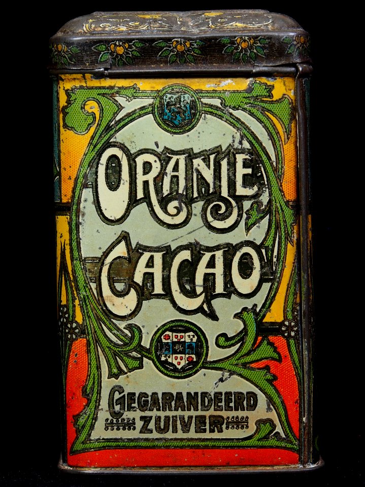 Oranje Cacao blikje, foto1