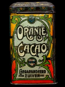 Oranje Cacao blikje, foto1
