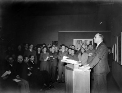 Opening van tentoonstelling Amsterdamse schilders van nu, Bestanddeelnr 902-6179