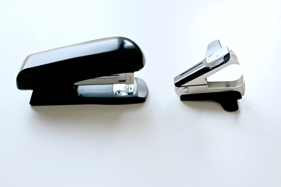 Paperclip stationery close up