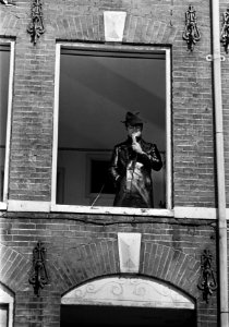 Opname Moef-Ga-Ga in Kattenburg (Amsterdam) Joost den Draaier presentator van p, Bestanddeelnr 921-1866