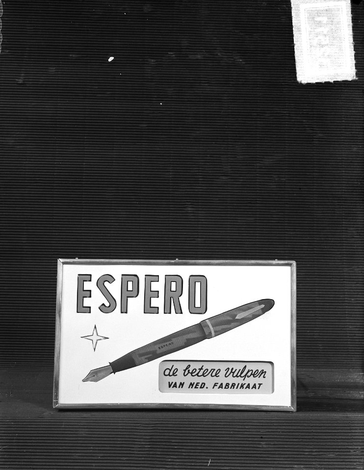 Opname Lichtbakken Espero, de betere vulpen, Bestanddeelnr 903-2511