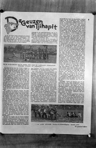 Opname van een artikel uit het tijdschrift Wapenbroeders met titel De geuzen , Bestanddeelnr 8762