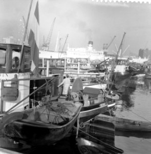 Opname binnenschepen in havens en kaden in Rotterdam in opdracht o.a. Het schip, Bestanddeelnr 911-7572