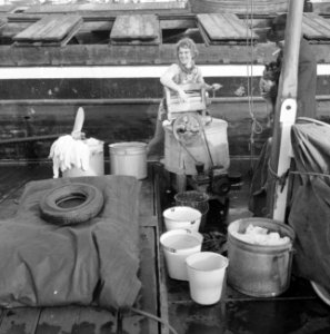 Opname binnenschepen in havens en kaden in Rotterdam in opdracht o.a. Het schip, Bestanddeelnr 911-7571