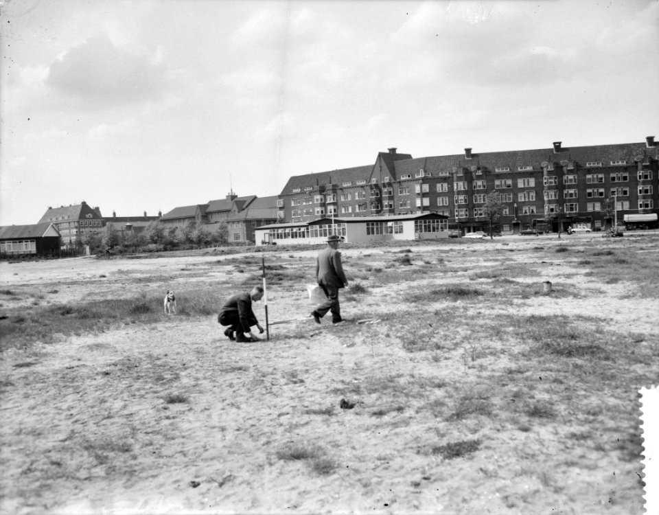 Opmetingen aan het Westerscheldeplein van de nieuwe RAI, Bestanddeelnr 909-5815