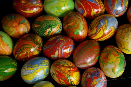 Marbled easter happy easter