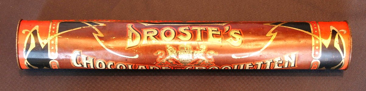 Oranje bruine Droste Chocolade-Croquetten blikken rol, foto 1