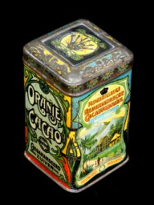 Oranje Cacao blikje, foto6