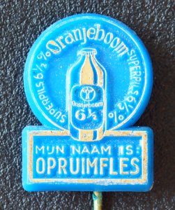 Oranjeboom Opruimfles reclamespeldje