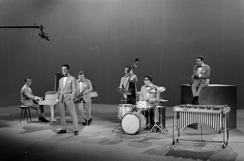 Opname van Hazy Osterwald Sextet in Cinetone Studio, Bestanddeelnr 913-0996