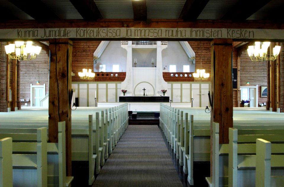Oulujoki Church Interior Oulu 20150710 03