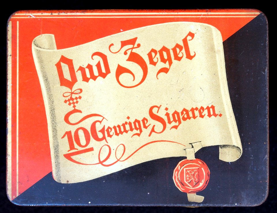 Oud Zegel sigarenblikje
