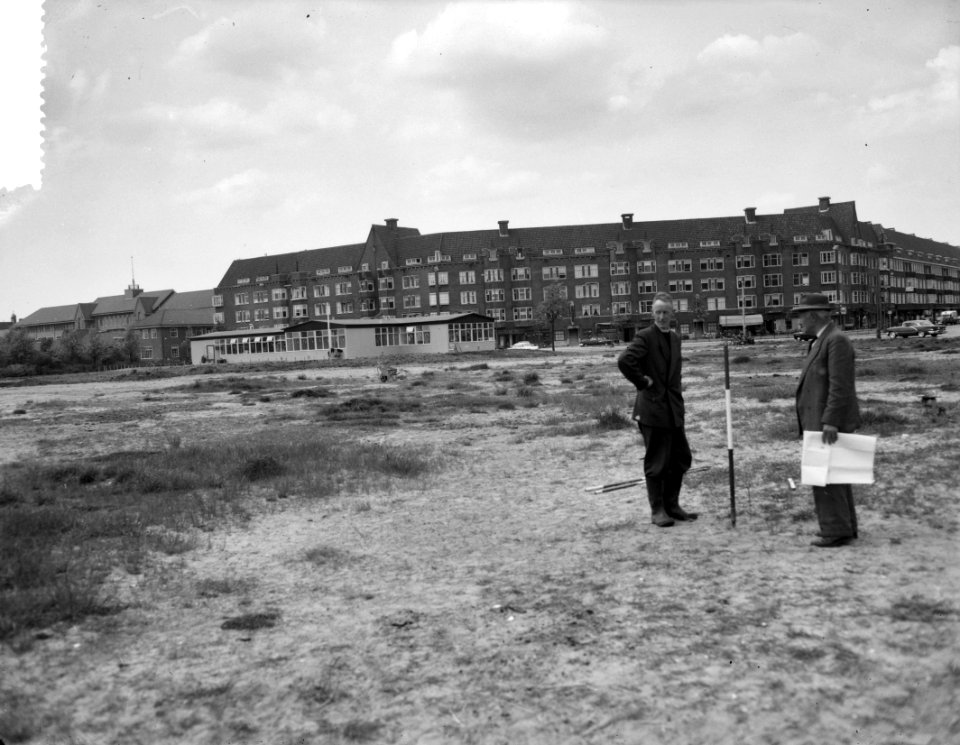 Opmetingen aan het Westerscheldeplein van de nieuwe RAI, Bestanddeelnr 909-5814