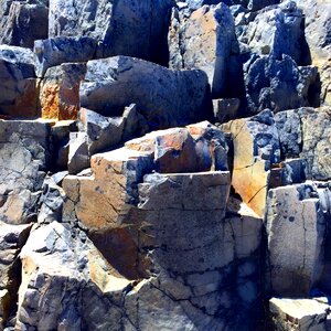 Weathered cliff cracked