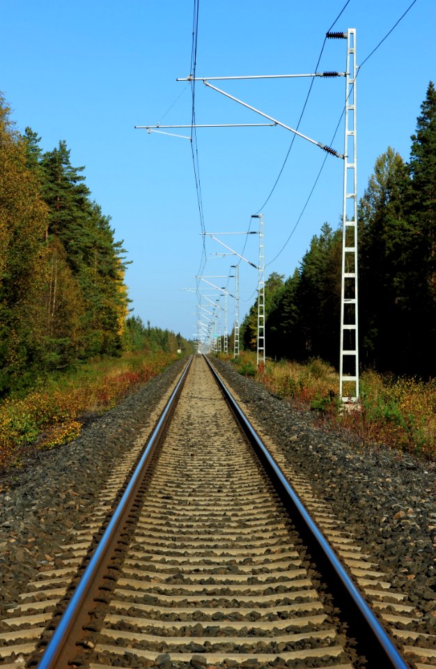 Oulu–Tornio railway Haukipudas Oulu 20150913 01