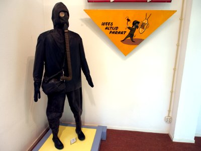 Oude NBC beschermingkleding, Geniemuseum Vught, foto 1