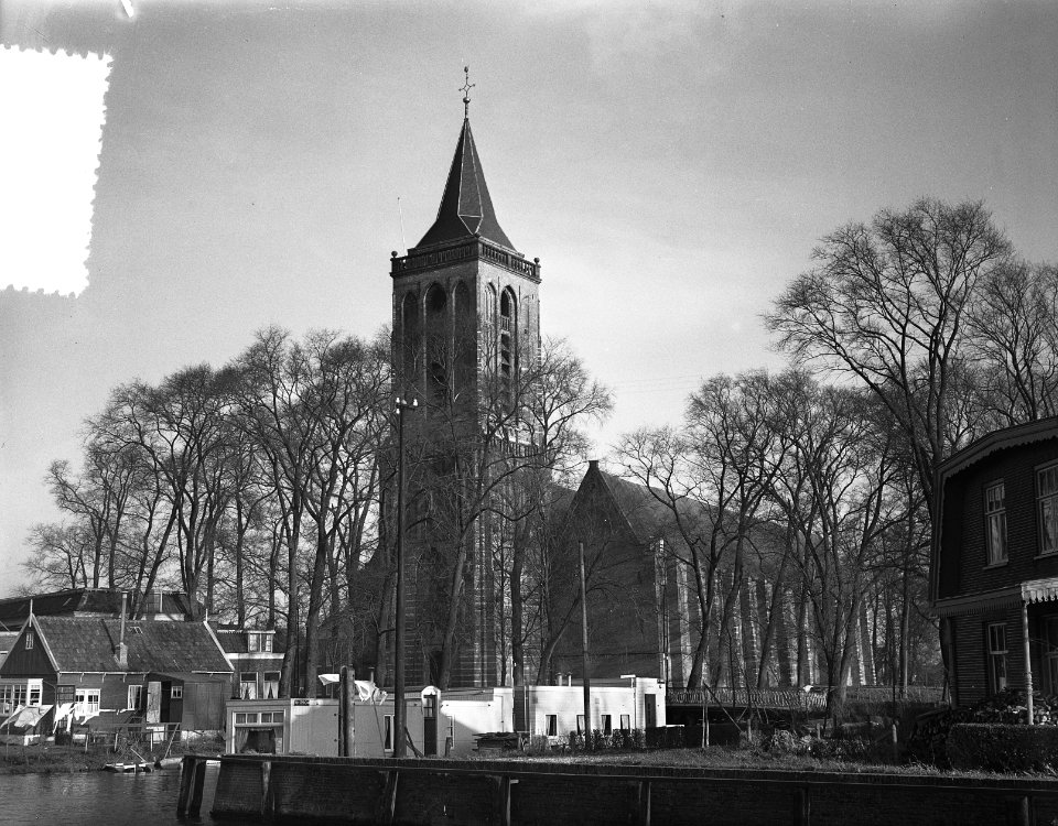 Oude kerktoren Monnickendam, restauratie in 1955, Bestanddeelnr 906-8877