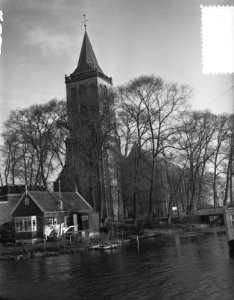 Oude kerktoren Monnickendam, restauratie in 1955, Bestanddeelnr 906-8878