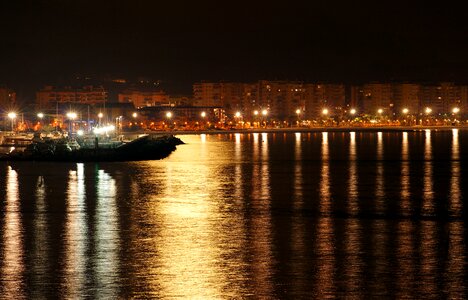 Night water boat