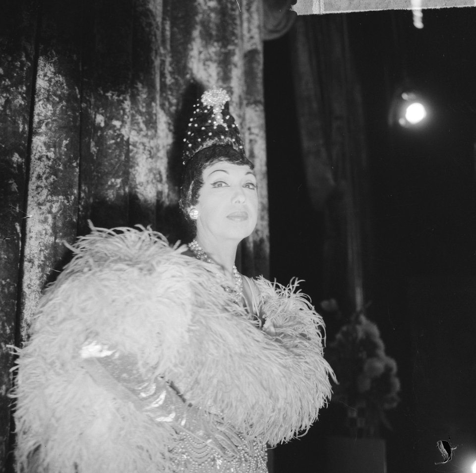 Oudejaarsshow van Josephine Baker in Carre opgenomen, Josephine Baker tijdens op, Bestanddeelnr 917-2782