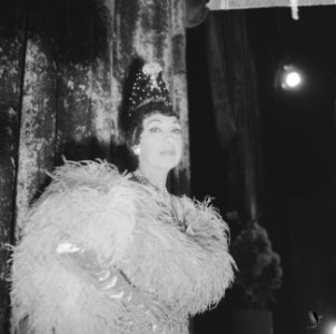 Oudejaarsshow van Josephine Baker in Carre opgenomen, Josephine Baker tijdens op, Bestanddeelnr 917-2782