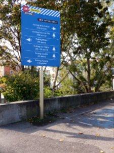 Oullins - Grande Rue - Panneau du chantier du métro B, extension à Saint-Genis-Laval Hôpitaux sud
