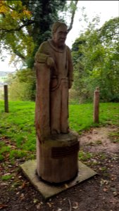Oud-Valkenburg-beeld van monnik op Schaelsberg (1)