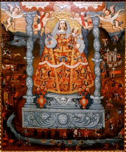 Our Lady of Cocharcas, artist unknown, Peru, 1751, oil on canvas - Blanton Museum of Art - Austin, Texas - DSC08135