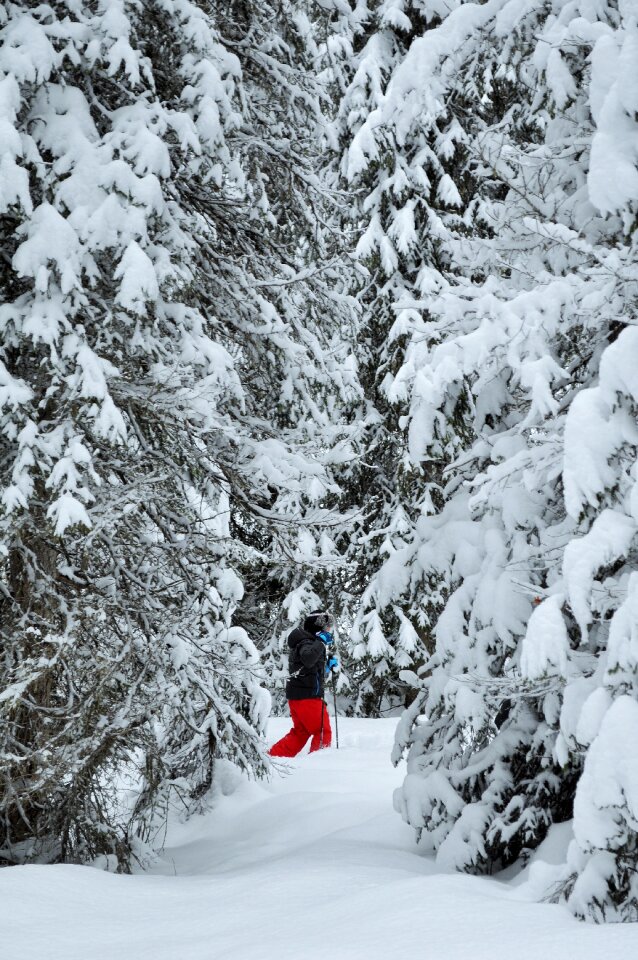Winter landscape mountain ski