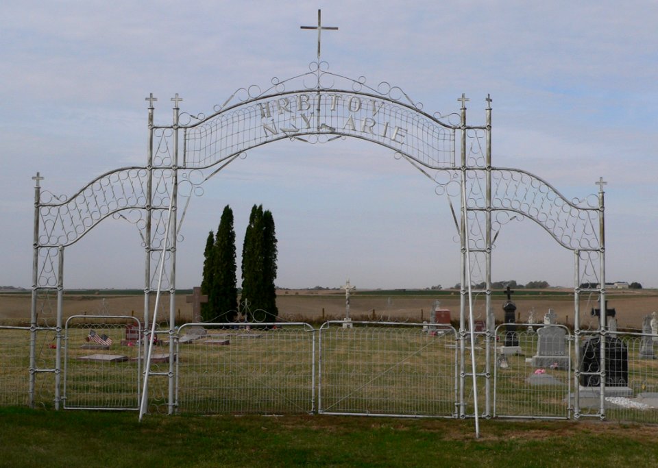 Our Lady of Perpetual Help (Colfax Co) cemetery gate