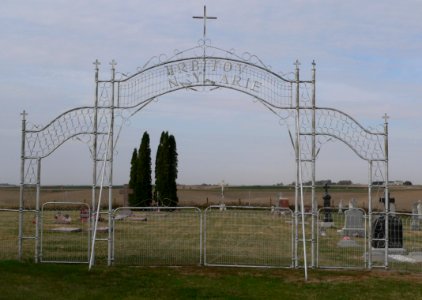 Our Lady of Perpetual Help (Colfax Co) cemetery gate