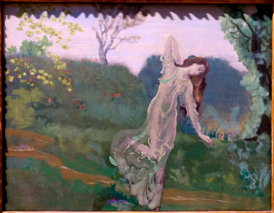 Our of the Dew, by Arthur B. Davies, 1915, oil on canvas - Portland Art Museum - Portland, Oregon - DSC08691