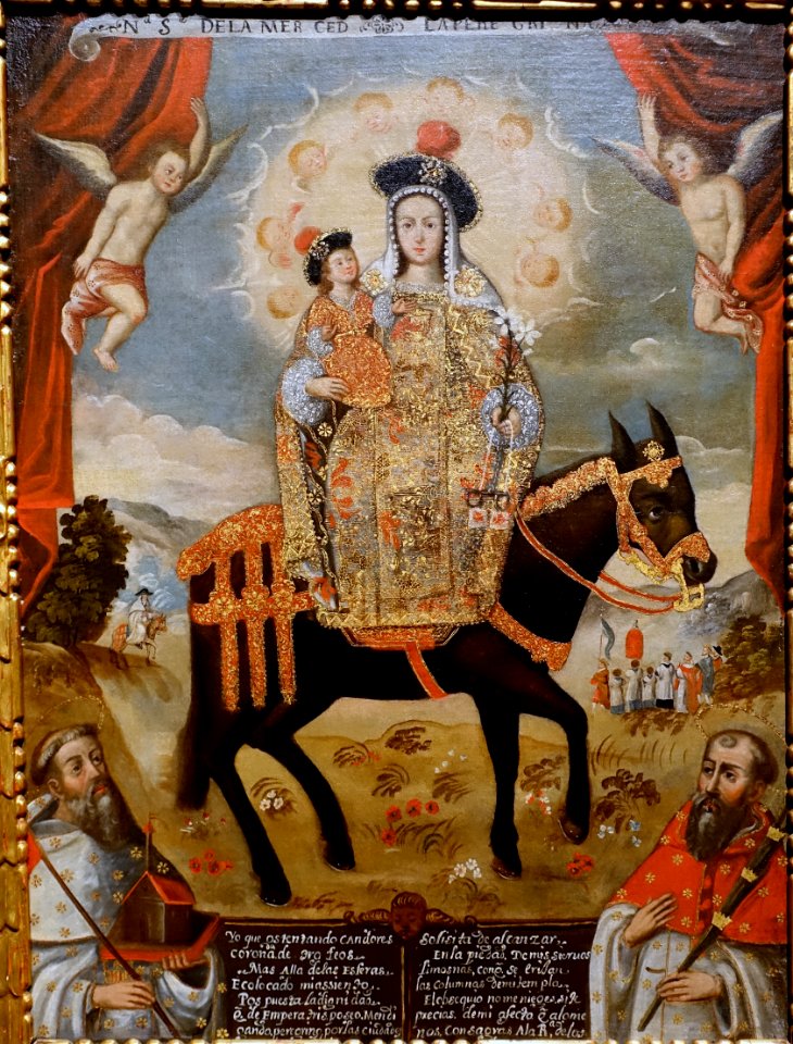 Our Lady of Mercy, called 'The Pilgrim', artist unknown, Cuzco, Peru, 1730s, oil on canvas - Blanton Museum of Art - Austin, Texas - DSC08156