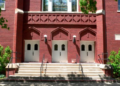 Our Redeemer Lutheran Church (Staplehurst, NE) E entrance